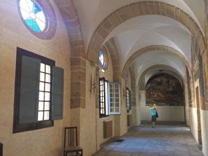 Pasillos del Claustro de San Nicolás el Real en Villafranca del Bierzo