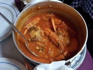 Arroz caldoso con mariscos, uno de los platos típicos de la gastronomía de Sintra