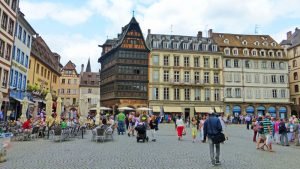 Casa Kammerzell en la Plaza de la Catedral, uno de los edificios más bellos de Estrasburgo