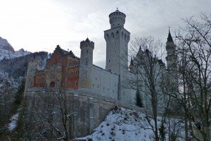 Entrada al Castillo de Neuschwastein en Füssen
