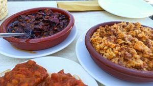 Pisto, Tiznao y Duelos y Quebrantos, tres platos típicos de La Mancha