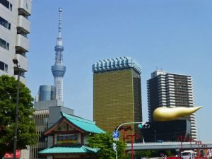 Tokyo Skytree y edificio Asahi en Asakusa