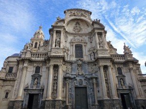 Fachada barroca de la Catedral de Murcia