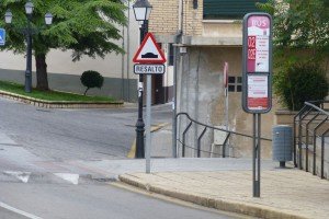Parada de los autobuses urbanos de Soria, transporte de Soria