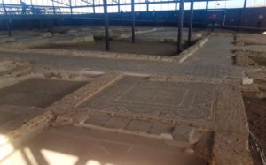 Mosaicos en el Parque Arqueológico de Carranque