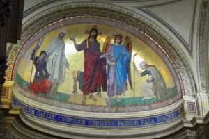 Frescos decorando el interior del Panteón de París