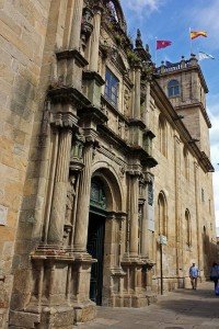Portada del Colegio de Fonseca en Santiago de Compostela