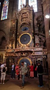 Reloj astronómico en la Catedral de Estrasburgo