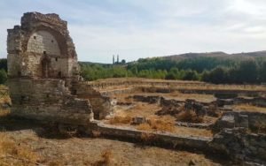 Ruinas al inicio de la visita al Parque Arqueológico de Carranque