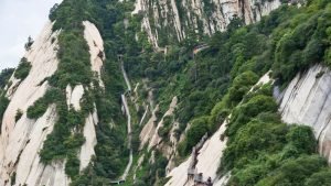 Peligrosos senderos por los picos del Monte Huashan