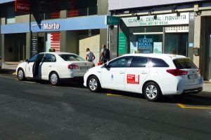 Taxi de La Coruña, uno de los medios de transporte para moverse por la ciudad