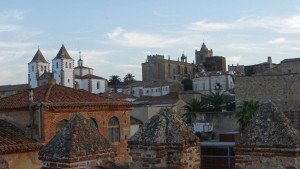 Vistas panorámicas del casco histórico de Cáceres, historia de Cáceres