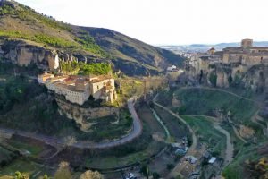 Vistas panorámicas desde el Castillo de Cuenca hacia la hoz del río Huécar