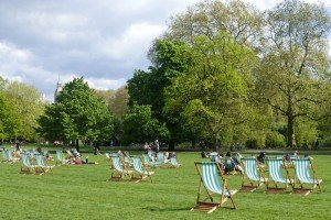 Zona de recreo en Hyde Park, el más famoso de los parques de Londres