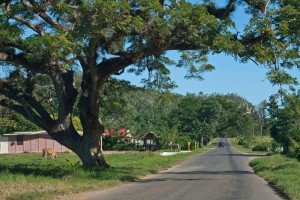 Carretera de camino al Valle de Viñales en Cuba