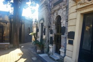 Mausoleos en el Cementerio de la Recoleta, en Buenos Aires