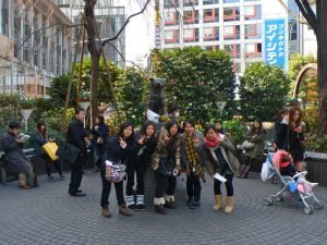 Estatua de Hachiko, un símbolo de Shibuya