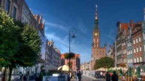 Ayuntamiento de Gdansk junto al mercado Dlugi