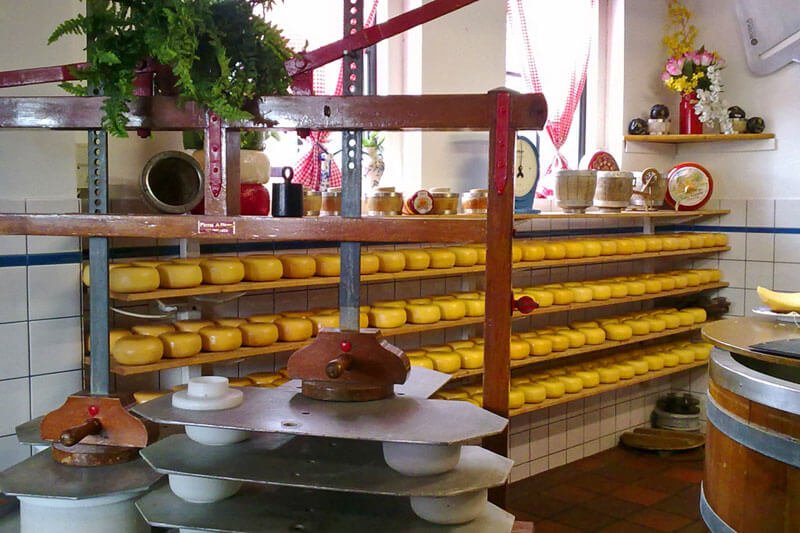 Fábrica de queso Edam, uno de los quesos más famosos de Holanda