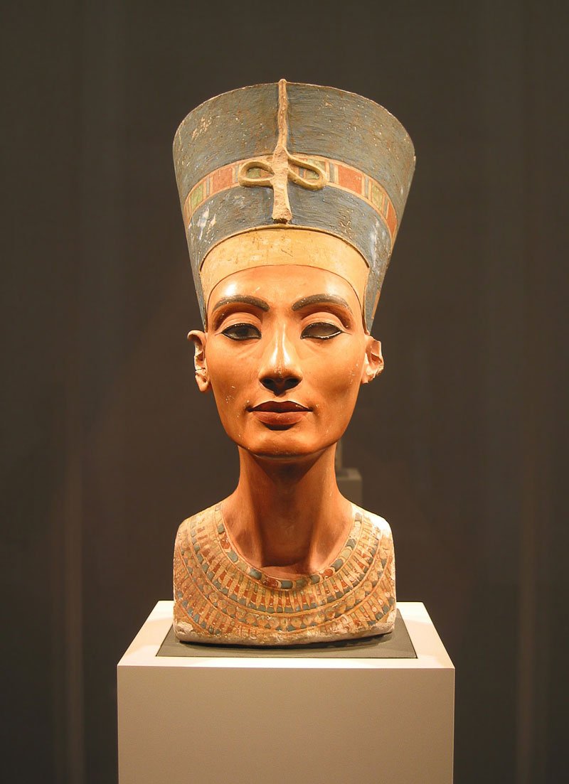 Busto de Nefertiti en el Museo Nuevo d eBerlín