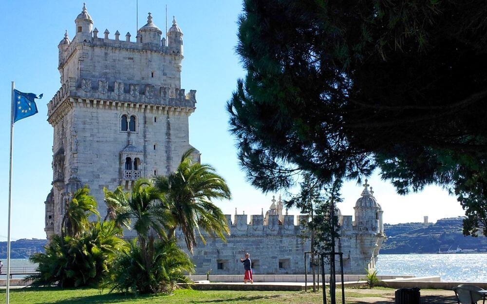 Torre de Belém, a orillas del estuario del río Tajo